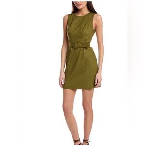 Trina Turk Olive Green Mini Dress